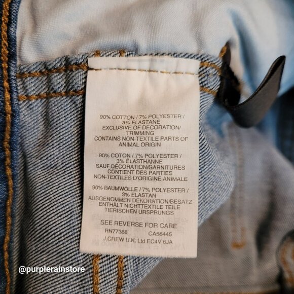 Madewell Jeans Size 28 Skinny 10" High Rise Tummy Control Rosecliff Wash H6319 - Picture 6 of 13